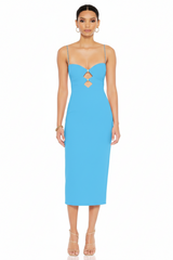 Nookie Muse Midi Dress - Blue