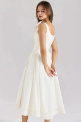 LILLIA | BOW MIDI DRESS