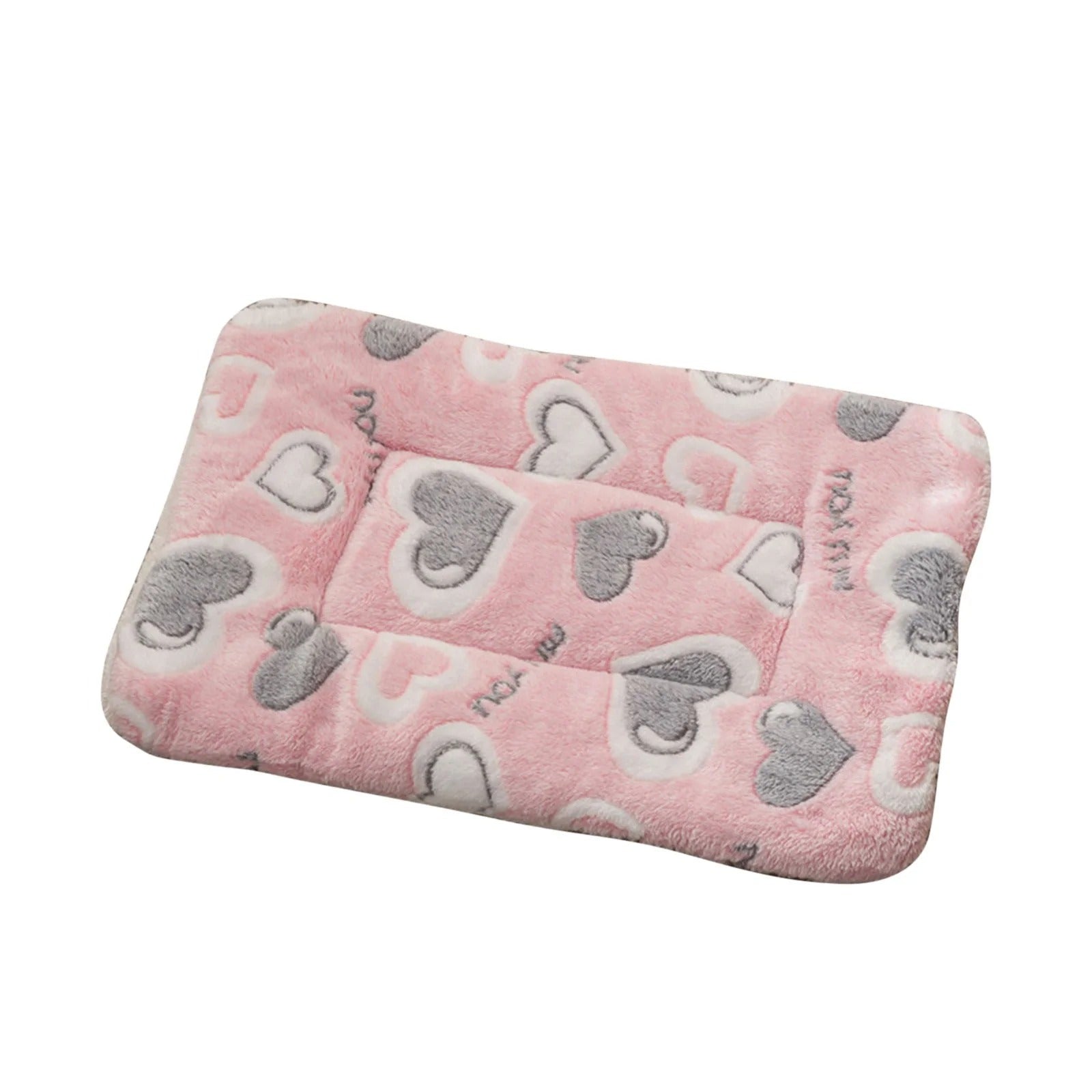 Thickened Fleece Pet Bed Mat for Dogs and Cats, Super Soft Plush Blanket with Non-Slip Bottom, Machine Washable Cozy Sleeping Pad for Small and Medium Pets