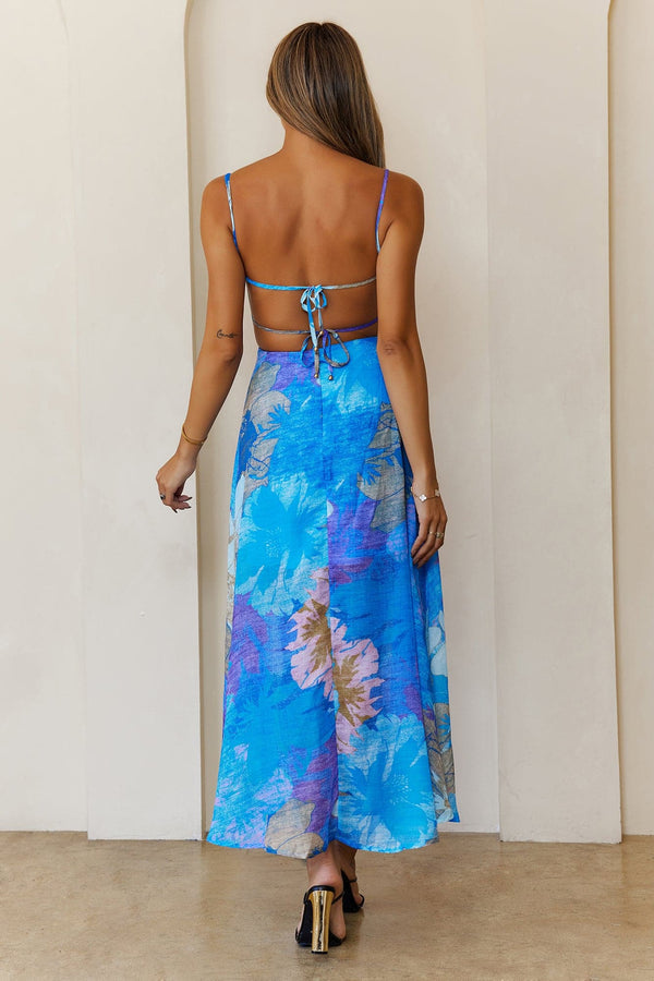 Chic State of Mind Maxi Dress Blue